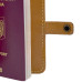 Port Pasaport Tolby Valenti, Maro Cognac din Piele Naturala 14 x 11 x 1 cm