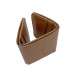 Portofel Trifold Maro Cognac, Tolby Valenti din Piele Naturala 26 x 10 x 2 cm