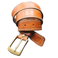 Curea de LUX pentru Barbati din Piele Naturala, Maro, Catarama din Alama, realizata manual, Lungime 140 cm, Latime 4cm, Grosime 4 mm Curea de LUX pentru Barbati din Piele Naturala, Maro, Catarama din Alama, realizata manual, Lungime 140 cm, Latime 4cm, Grosime 4 mm